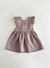 Linen Toddler Pinafore, Linen Baby Dress, Ruffle Dress, 1st Birthday Dress, Easter Toddler Dress, Summer Outfit, Linen Baptism Dress