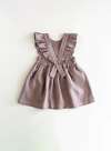 Linen Toddler Pinafore, Linen Baby Dress, Ruffle Dress, 1st Birthday Dress, Easter Toddler Dress, Summer Outfit, Linen Baptism Dress