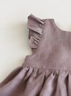 Linen Toddler Pinafore, Linen Baby Dress, Ruffle Dress, 1st Birthday Dress, Easter Toddler Dress, Summer Outfit, Linen Baptism Dress