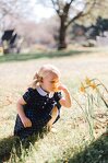 Дитяча сукня з комірецм Пітер Пен у вінтажному стилі