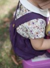 Purple Linen Romper and Cotton Top with Peter Pan Collar