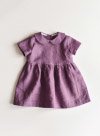 Mauve Linen Baby Dress