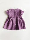 Mauve Linen Baby Dress