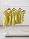 Lemon Yellow Linen Baby Dress