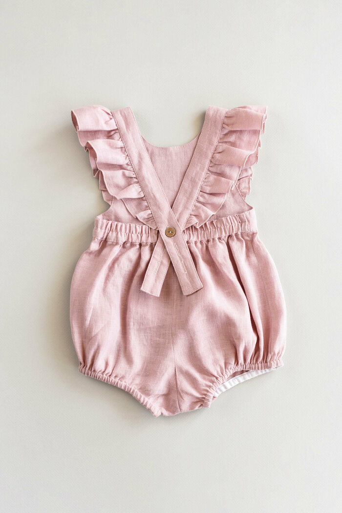 Pale Pink Baby and Toddler Ruffle Romper