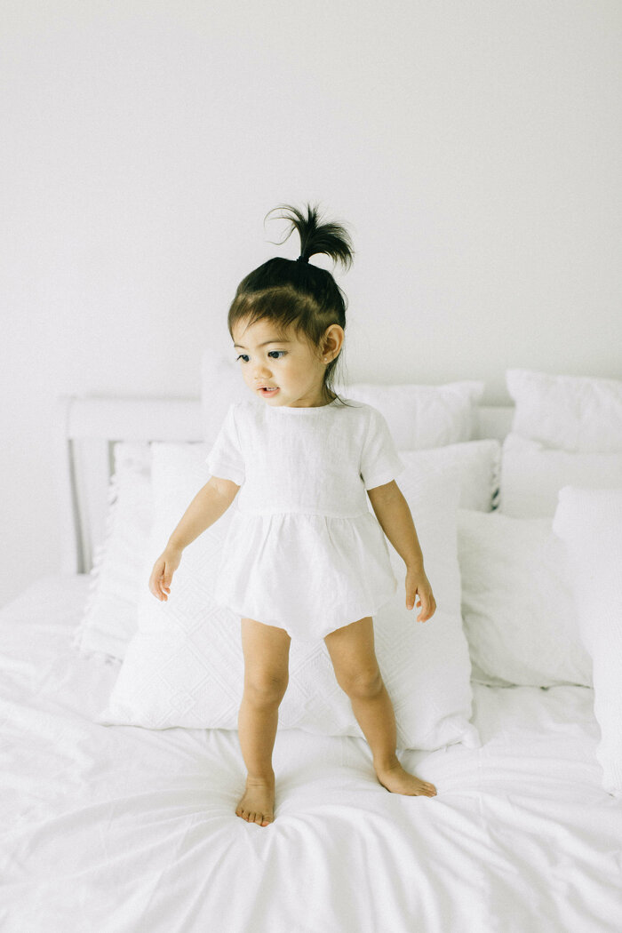 Classic Baby and Toddler Romper with Short Sleeves