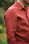 Mens Linen Shirt with Long Sleeves