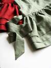 Linen Pinafore Dress, Girls Apron Dress, Summer Linen Dress, Toddler Dress, Vintage Baby Dress