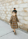 Button Down Linen Dress with Long Sleeves