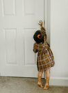 Linen Baby Dress, Plaid Linen Dress, Toddler Dress, Girls Spring Dress, Baby Girl Outfits, Infant Clothing, Linen Smock Dress, Classic Dress
