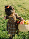 Linen Baby Dress, Plaid Linen Dress, Toddler Dress, Girls Spring Dress, Baby Girl Outfits, Infant Clothing, Linen Smock Dress, Classic Dress
