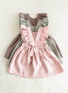 Linen Baby Dress, Toddler Ruffle Dress, Linen Pinafore, 1st Birthday Dress, Linen Baptism Dress, Summer Dress, Toddler Pinafore